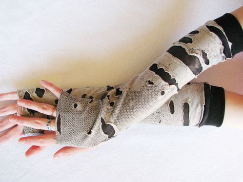 Zombie Arm Warmers Walking Dead  Halloween by SeamstressbytheSea, $14.00 Dark Fairy, Halloween Sale, Fall Accessories, Zombie Apocalypse, Bride Wear, Walking By, Mitten Gloves, Walking Dead, Costume Ideas