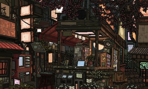 Behind The Station Calming Images, Pixel Art Background, Vaporwave Art, Cool Pixel Art, Anime Pixel Art, Japanese Aesthetic, Laptop Wallpaper, Background Pictures, Art Background