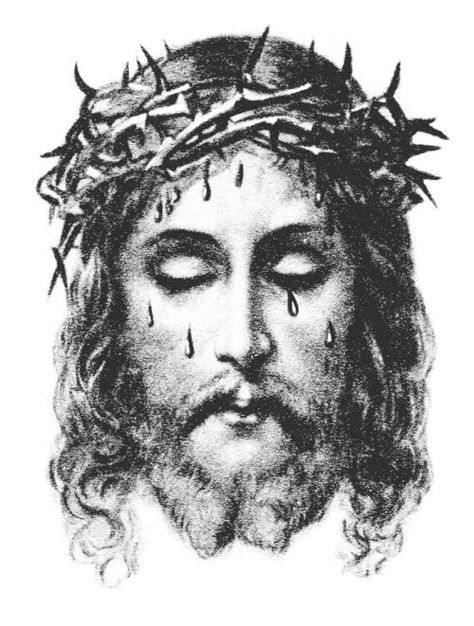 Catholic Tattoos, Graphic Design Images, Jesus Tattoo, Jesus Christ Art, Tattoo Style Drawings, Graphic Poster Art, Dark Tattoo, Tattoo Flash Art, Black Ink Tattoos