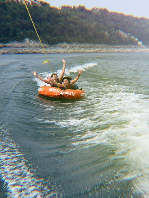 Tubing Aesthetic, Tubing On The Lake, Lake Tubing, Lake Travis Austin, Lake Aesthetic, Aesthetic Lake, Texas Things, Lake Day, Lake Travis