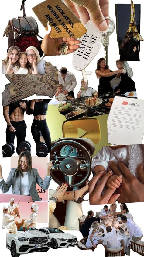 Vision board. I'm reach and healthy in all areas in my life. I create my future. Visual Board, Of My Life, My Life