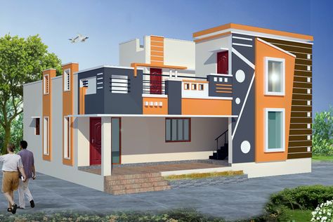 1200sq Ft House Plans, Small House Model, Single Floor House Design, Front Wall Design, 2bhk House Plan, Main Entrance Door Design, House Outer Design, House Roof Design, Small House Front Design