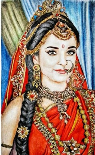 Draupadi Drawing, Mahabharat Art, Mahabharat Serial, Peacock Embroidery Designs, Peacock Embroidery, How To Sketch, Drawing Stars, Pooja Sharma, Draw Eyes