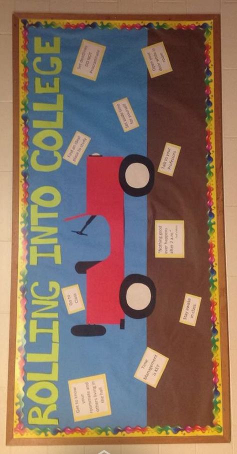 RA bulletin boards. Welcome boards. Jeep theme Jeep Bulletin Board Ideas, Bulletin Ideas, Ra Door Decs, Dorm Room Doors, Ra Themes, Ra Bulletins, Ra Boards, Ra Bulletin Boards, Door Decs