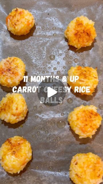 Natalie | Motherhood | Recipes on Instagram: "11 months & Up 
Carrot Cheesy Rice Balls 🥕🧀🍙

If you have leftover rice in the fridge you have to make these Carrot Cheesy Rice Balls! Made with only 3 ingredients, this fun, bite sized snack is great for BLW or a yummy side dish, a favorite for even the pickiest of eaters. Let me know if you give them a try! ☺️

Comment “recipe” and I will DM you the link or find the link in my bio and below 👇 

https://eatingwithzion.com/recipe/carrot-cheesy-rice-balls/

 Follow and save for more 🌟 
#startingsolids #startingsolidsforbabies #babyfood #babyfoodideas #blw #mom #motherhood #baby #babyboy #snacks #toddler #toddlerfood #healthysnacks #blwsnacks #blwrecipes #babyledweaning #healthykids #cleaneats #momsofinstagram #momsofinsta" Cheesy Rice Balls, Carrot Dishes, Baby Led Feeding, Cheesy Rice, Bite Size Snacks, Easy Baby Food Recipes, Toddler Recipes, Baby Recipes, Leftover Rice