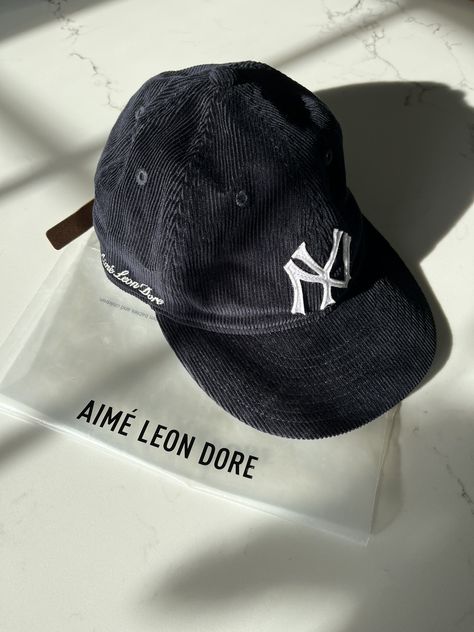 New Era Aime Leon Dore New Era Yankees micro cord hat | Grailed Aime Leon Dore Hat, New Era Cap Outfit Men, Cap Outfit Men, New Era Yankees, Yankees Hat, Leon Dore, Cap Outfit, Aime Leon Dore, Black Baseball Cap