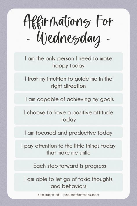 Mid Week Motivation Wednesday, Wednesday Affirmation Quotes, Wednesday Affirmations, Magical Affirmations, Week Motivation, Positivity Affirmations, Daily Positivity, Motivation Ideas, Positive Reminders