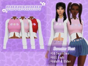 B0T0XBRAT's Sims 4 Downloads Sims 4 Stories, Sporty Crop Top, Soft Girl Clothes, Plaid Set, Sims 4 Downloads, Sims4 Clothes, Heart Hoodie, Sims 4 Cas, Sims Community