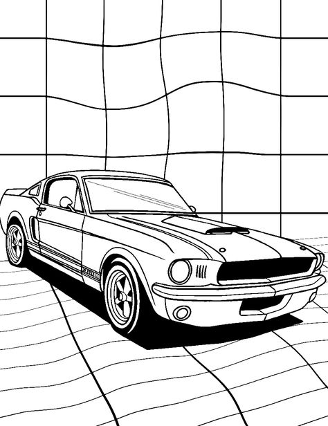 Racing Through Time: A car racing through space-time. (Free Printable Coloring Page for Kids) Car Coloring Pages Free Printable, Race Car Coloring Pages, Car Coloring Pages, Buggy Racing, Coloring Pages Free Printable, Racing Car Design, Cars Coloring Pages, Classic Mustang, Car Designs