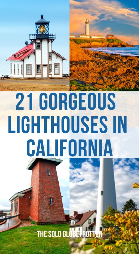 Lighthouses in California have long been an essential part of the Golden State’s maritime history.When you visit the various lighthouses in Northern California and lighthouses in Southern California, you will come across multiple architectural types with exciting stories.
In the early days, the lightkeepers were responsible for maintaining the light, burning it and making it visible to the ships.In this blog, I have put a list of California Lighthouses which draw people from across the globe. California Lighthouses, West Coast Travel, Cali Trip, Camping Usa, Dream Vacation Spots, Long Weekend Getaways, Draw People, California Engagement, Engagement Locations