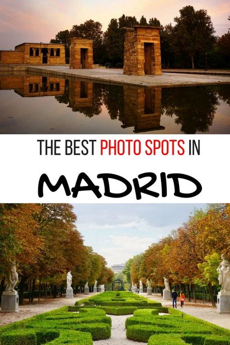 Madrid Spain Photography Spot: This self-guided tour takes you to the best spots for photographs in Madrid, Spain. These awesome Instagram spots in Madrid are great places to photography the city. #Madrid #Madridphotography #MadridSpain Madrid Spain Photography, Madrid Spain Travel, Visit Madrid, Madrid Travel, Spain Photography, Spain Travel Guide, Travel Spain, Europe Travel Guide, Spain And Portugal