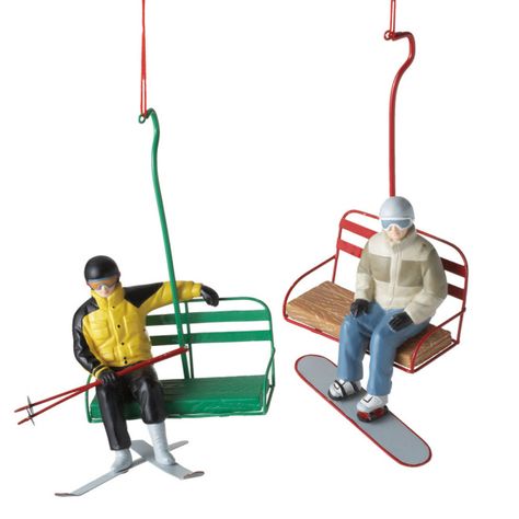 Last minute Christmas gift ideas for skiers & snowboarders Ski Chair Lift, Last Minute Christmas Gift Ideas, Christmas Tree Village Display, Ski Chair, Christmas Train Set, $5 Gift Ideas, Country Style Home Decor, Christmas Tree Village, Lemax Christmas Village