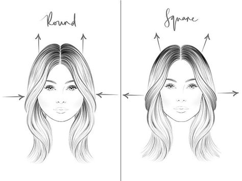 How to enhance your face shape using your hair Hair Styles For Circle Face Shape, Square Face Hairstyles Medium, Square Face Hair, Hair Styles For Square Faces, Haircuts For Square Faces, Rectangle Face Shape, Heart Shaped Face Hairstyles, Oblong Face Hairstyles, Oblong Face