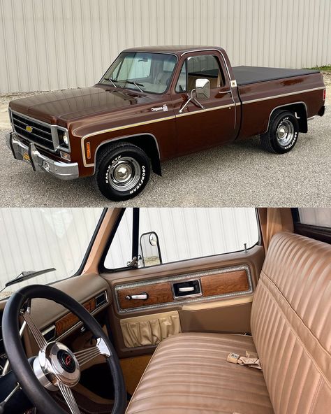 “Drinkin’ Coffee, Talkin’ Bout the Weather” ☕️ How About This Beautifully CLEAN 1977! Yellow Trim…. Granpas’ Pride and Joy! Cleanest Truck We Have Encountered! Beautiful Paint, Interior and Underside! Loaded Up with Options! Rides, Drives and Sounds Amazing! Lots of Pep In It’s Step as Well! 350 V8, Automatic Transmission and COLD AC 🥶 ~FREE DELIVERY! WE HANDLE IT ALL FOR YOU! ~OPTIONAL FINANCING AVAILABLE with Just 10% Down Deposit! Call/Text: 606-776-2886 Email: HotRodDirty@y... Baja Trucks, Baja Truck, Vintage Pickup, Vintage Pickup Trucks, Classic Chevrolet, Yellow Trim, Chevy C10, Square Body, Chevy Truck