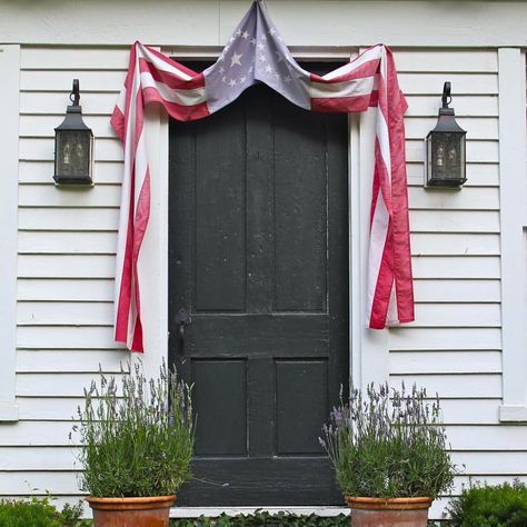 520 Likes, 8 Comments - Nora Murphy (@noramurphycountryhouse) on Instagram: “I always try to share what's important to me...this film is. A profound THANK YOU to all who serve.…” American Country House, Nora Murphy Country House, Nora Murphy, Patina Farm, Yankee Doodle, Custom Front Doors, Country House Interior, Country Antiques, Green Paint Colors