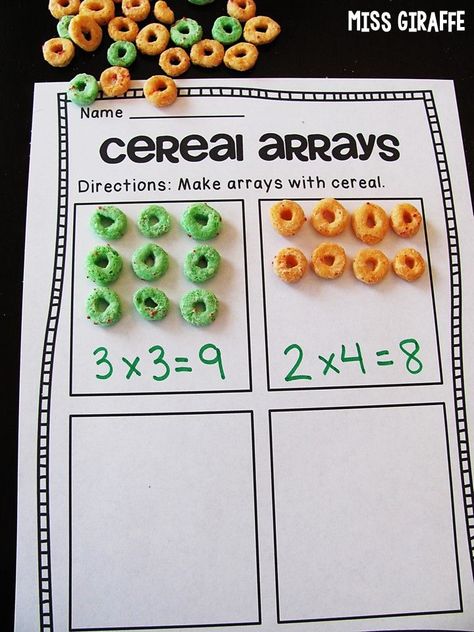 Real life arrays with objects and so many fun ideas for teaching arrays Fun Array Activities, Array Activities 3rd, Array Activities 2nd Grade, Array Activities, Array City, Array Multiplication, Arrays Activities, Array Worksheets, Worksheets 2nd Grade