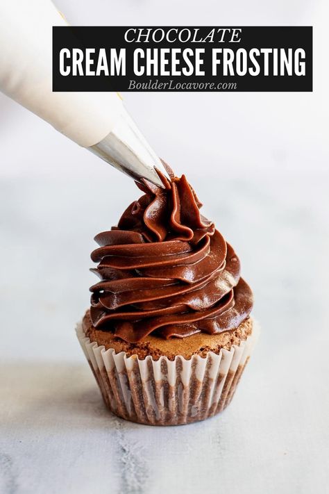 Chocolate Cream Cheese Frosting Keto Chocolate Cream Cheese Frosting, Keto Hostess Cupcakes, Chocolate Cream Cheese Frosting Recipe, Keto Receipts, Chocolate Frosting Easy, Chocolate Swirl Cheesecake, Chocolate Covered Strawberry Cheesecake, Low Carb Pumpkin Cheesecake, Healthy Frosting