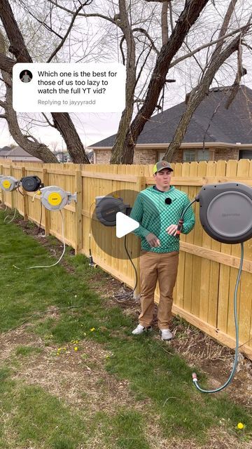 Jordan Netzel on Instagram: "TLDR version. Best hose reel competition between 8 brands (10 reels).

#hosereel #diy #lawncare #gardening" Retractable Garden Hose Reel, Lake House Food Ideas, Garden Hose Reel, Retractable Hose, Hose Reels, Hose Holder, Lake House Plans, Lake Food Ideas, Food Ideas Summer