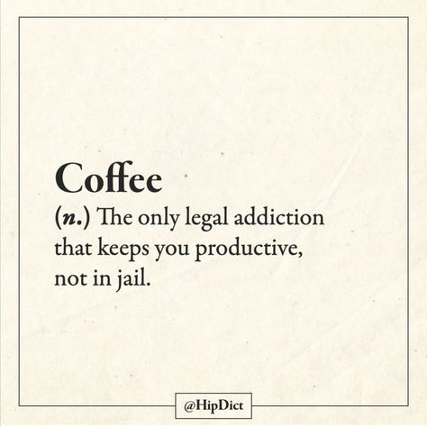 Dependent Quotes, Cafe Quotes, Coffee Slogans, Wall Prints Quotes, Coffee Lover Humor, Sarcastic Words, Definition Quotes, Funny Words To Say, Unique Words Definitions