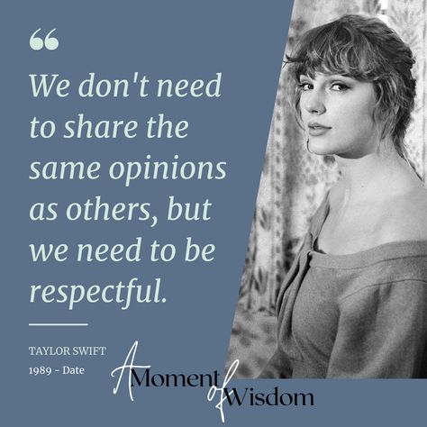 A lot of famous people come across as fake, Taylor doesn't and that, I have total respect for. #TaylorSwift #Respect #Opinions #Difference #Kindness #Compassion #SelfRespect #SelfDiscipline #Wisdom #BeBetter #sympathy #OtherPeople #benevolence #empathy #understanding Respect Quotes, Respect People, Daycare Activities, Respect Others, Types Of People, Self Discipline, Self Respect, People Quotes, Human Rights