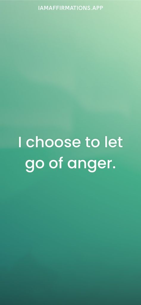 I choose to let go of anger. From the I am app: https://iamaffirmations.app Let Go Of Anger Affirmations, Letting Go Of Anger, Let Go Of Anger, Anger Quotes, Vision Board Pictures, I Am Affirmations, Anger Management, Choose Me, Working On Myself