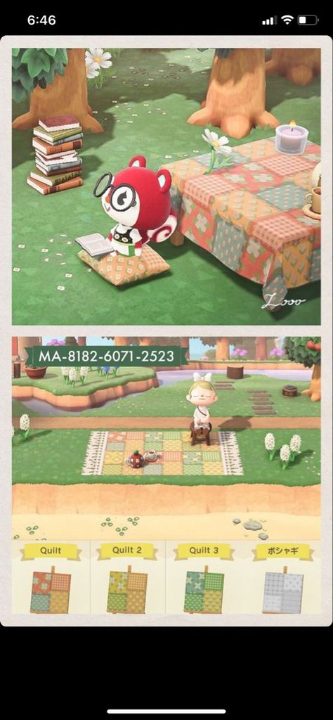 Animal Crossing Fall Blanket, Acnh Fall Blanket Code, Designs Animal Crossing, Animal Crossing Path, Cottagecore Animal Crossing, Nintendo Switch Animal Crossing, Animal Crossing 3ds, Animal Crossing Funny, Fall Blanket