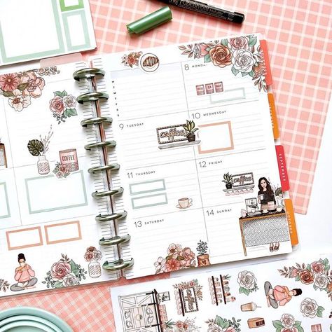 Live Love Posh, Wednesday Coffee, Functional Planning, Discbound Planner, Dash Board, Happy Planner Layout, Instagram Coffee, Social Media Planning, Planner Inspiration