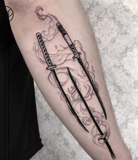 " #uniquetattoos #tattooart #inked #realistictattoo #blackwork #tattooideas #beautifultattoos #tattoodesign #tattooed #art #ink #tattooartist #tattoolife #tattoostyle #tattooing" 3 Swords Tattoo, Swords Tattoo, Tattoo Quotes For Women, Wicked Tattoos, One Piece Tattoos, Scary Tattoos, Tattoo Style Drawings, Cool Small Tattoos, Modern Tattoos