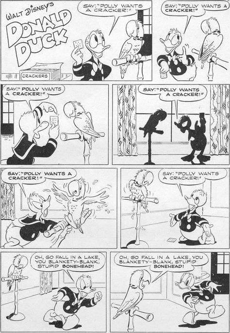 Donald Duck Panel Reference, Duck Story, Donald Duck Comic, Disney Comics, Duck Family, Comic Panel, Donald And Daisy Duck, Duck Cartoon, Disney Duck