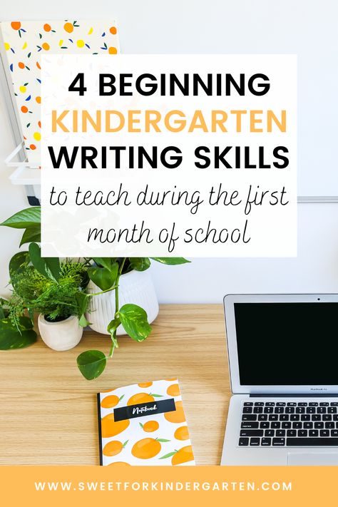 Beginning Kindergarten, Teaching Kindergarten Writing, Back To School Lessons, Writing In Kindergarten, Writing Skill, Beginning Of Kindergarten, Homeschool Preschool Activities, Kindergarten Ideas, Phonics Reading