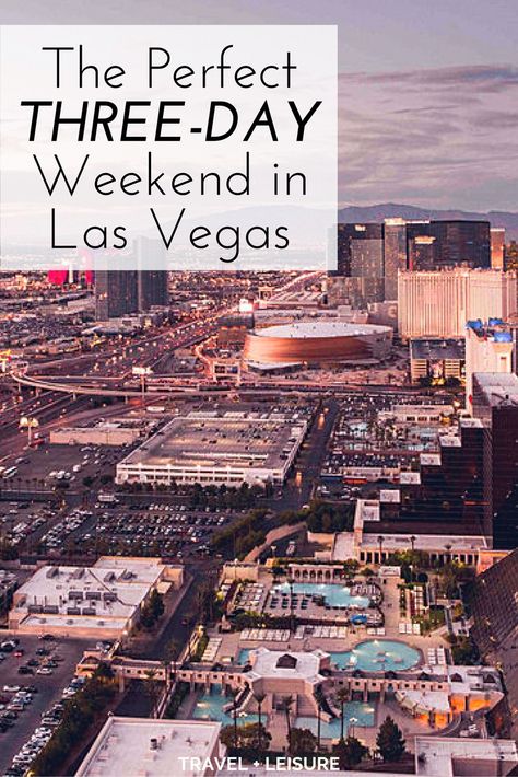 As part of a new series, Travel + Leisure is exploring America one three-day weekend at a time. Here’s what to do on a short trip to Las Vegas. Vegas Girls Trip, Las Vegas Vacation, Visit Las Vegas, Vegas Vacation, Vegas Trip, Las Vegas Trip, Vegas Baby, Usa Travel Destinations, Travel Time