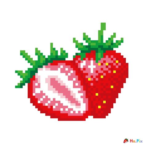 Strawberry Icon, Strawberry Drawing, Strawberry Png, Pixel Png, Piskel Art, Pixel Art Templates, Pix Art, Red Icons:), Pixel Art Design