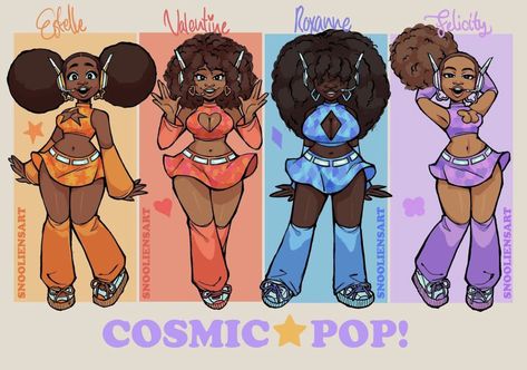 Butterscotch Drawing, Poc Pfps, Desenhos Gravity Falls, Cartoon Girls, Black Art Painting, Swag Art, Black Characters, Black Cartoon, Black Art Pictures