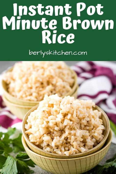 Minute Brown Rice Recipes, Pressure Cooker Brown Rice, Instant Pot Brown Rice, Brown Rice Recipe, Pressure Cooker Rice, Chicken Tikka Masala Recipes, Minute Rice, Brown Rice Recipes, Instant Rice