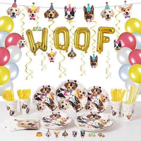 Raise the woof! These vibrant and adorable dog party supplies are sure to make kids squeal with excitement and can’t stop talking about it. Puppy Party Decorations, Dog Themed Birthday, Dog Party Decorations, Puppy Birthday Party, Birthday Plates, Dog Themed Birthday Party, Dog Themed Parties, Puppy Birthday Parties, Birthday Plate