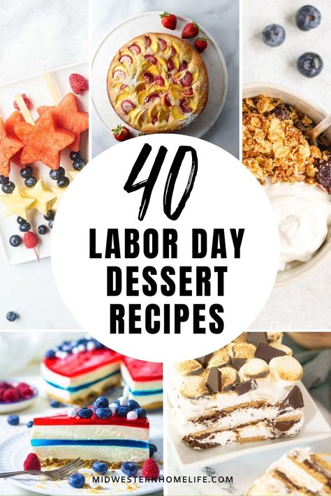 Labor Day Cookie Ideas, Fun Labor Day Desserts, Labor Day Desert, Labor Day Cookout Desserts, Labor Day Weekend Desserts, Labor Day Desserts For A Crowd, Labor Day Cupcakes Ideas, Labor Day Snack Ideas, Laborday Weekend Food