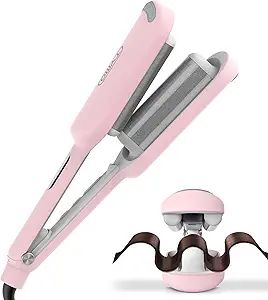 Waver Curling Iron Hair Crimper - TYMO ROVY Beach Waves Curling Wand, Ionic Deep Waver Hair Curler Tool with Ceramic 3 Barrel for Women, Dual Voltage, Anti-Scald, Easy to Use, 1.25 Inch, Pink
Visit the TYMO Store
4.2 4.2 out of 5 stars    1,065 ratings | Search this page
#1 Best Seller in Hair Curling Wands
10K+ bought in past month Beach Waves Curling Wand, Waver Curling Iron, Beach Waves Curling Iron, Deep Waver, Hair Crimper, Iron Hair, Hair Tool, Curling Hair With Wand, Curling Wand