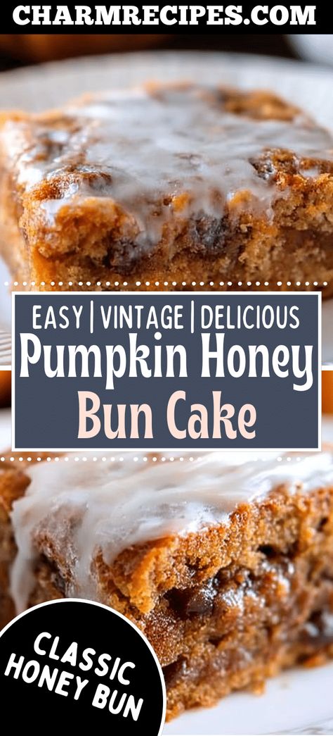 Pumpkin Honey Bun Cake Honey Bun Pumpkin Cake, Pumpkin Honeybun Cake, Pumpkin Honey Bun Cake Recipe, Sweet Potato Honey Bun Cake Recipe, Sweet Potato Honey Bun Cake, Honey Dessert Recipes, Honey Bun Recipe, Pumpkin Honey Bun Cake, Honey Recipes Dessert