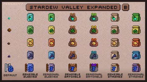 Standardized Seed Sprites at Stardew Valley Nexus - Mods and community Games Images, Game Guide, Stardew Valley, All Games, I Am Game, Favorite Things List, Seeds