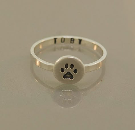 <3 Paw Jewelry, Paw Ring, Dog Jewelry, Cat Jewelry, Memorial Jewelry, I Love Jewelry, Stainless Steel Rings, Steel Ring, Cute Jewelry