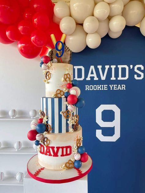 Baseball Party Cake, Baseball Birthday Party Ideas, Baseball Birthday Cake, Baseball Birthday Cakes, Baseball Theme Birthday, Baseball First Birthday, Baby Birthday Party Theme, Baby Baseball, Baseball Cake