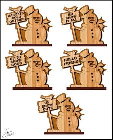 Christmas Scroll Saw Patterns Free, Scroll Saw Christmas Projects, Snowman Signs, Scroll Saw Art, Laser Patterns, Scrollsaw Workshop, Best Scroll Saw, Saw Art, Scroll Saw Blades