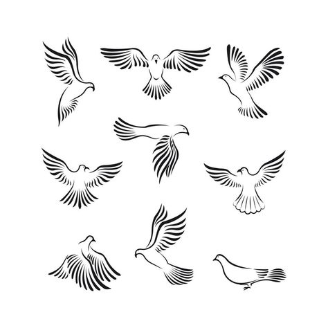 Dove Peace Illustration Symbol Collection Dove Symbol, Dove Peace, Peace Illustration, The Dove, Vector Art, Vector Free, Royalty Free, For Free, Clip Art