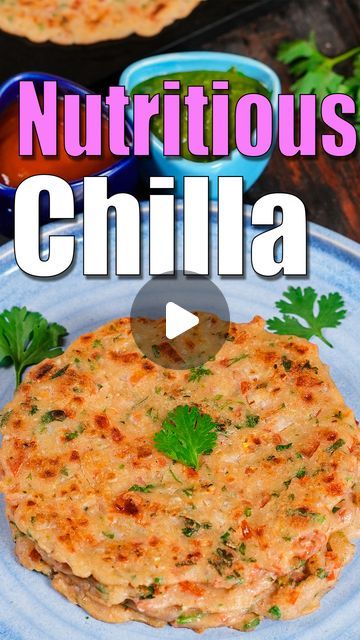 50K views · 2K likes | Tarla Dalal Recipes on Instagram: "nutritious chilla recipe | multi flour chilla | Indian multigrain pancakes | acidity friendly pancake |  Preparation Time: 10 mins  Cooking Time: 10 mins  Total Time: 20 mins  Makes 4 chilas  Ingredients  For Nutritious Chilla 1/4 cup jowar (white millet) flour 1/4 cup whole wheat flour (gehun ka atta) 1/4 cup ragi (nachni / red millet) flour 1/4 cup chopped onions 1/4 cup chopped tomatoes 2 tbsp finely chopped coriander (dhania) 1/4 tsp green chilli paste salt to taste 1 1/4 tsp oil for greasing and cooking  For Serving minty green chutney  #nutritiouschilla #snack #reels" Millet Snack Recipes, Indian Millet Recipes, Wheat Recipes Indian, Jowar Flour Recipes, Wheat Flour Recipes Indian, Millet Flour Recipes, Millets Recipes Indian, Veg Breakfast Recipes Indian, Breakfast Recipes Indian Veg