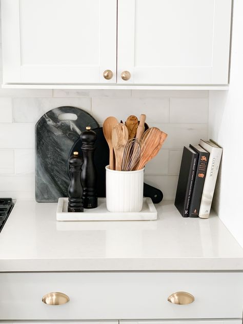 Marble Utensil Holder White - … curated on LTK Black And White Kitchen Utensils, White Utensil Holder, Kitchen Utensil Holder Ideas, White Kitchen Utensil Holder, Marble Utensil Holder, White Kitchen Utensils, Kitchen Refresh, Kitchen Organisation, 1st Apartment