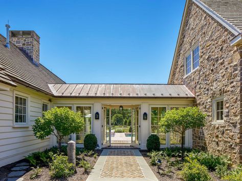 Garage Addition, Decor Pictures, Traditional Exterior, Inviting Home, House Extensions, Home Decorating Ideas, Indoor Outdoor Living, Maine House, Pool House