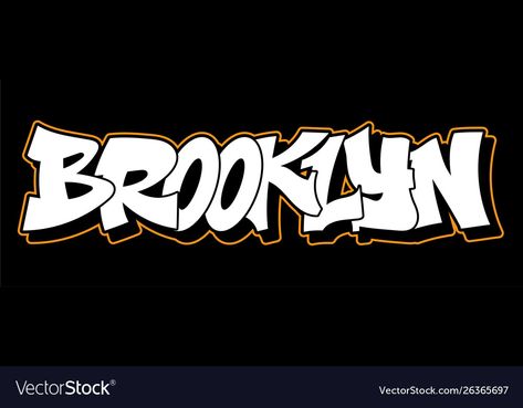 Brooklyn Graffiti Lettering, Brooklyn Graffiti Street Art, Graffiti On Wall Street Artists, Brooklyn Wallpaper, Brooklyn Graffiti, City Graffiti, Decorative Lettering, Shady Records, Brooklyn Art