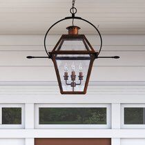 Birch Lane™ Freda Old Bronze 4 -Bulb 22.25'' H Mains Only Outdoor Hanging Lantern | Wayfair Farmhouse Outdoor Hanging Lights, Indian Creek, Outdoor Chandelier, Gas Lamp, Outdoor Hanging Lanterns, Exterior Ideas, Outdoor Wall Lantern, Outdoor Hanging Lights, Door Ideas