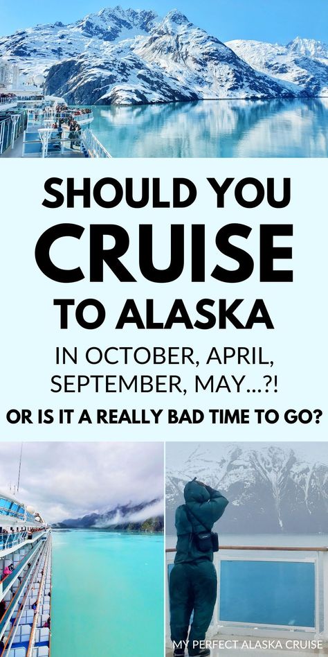 US cruise tips. see the post for more pics! cruise mistakes to avoid. worst time for alaska cruise is also a cheap (er) time to cruise! snow mountains. foggy glacier day. best time to cruise alaska. cruise lines include princess, norwegian ncl cruise, royal caribbean, carnival, disney, holland america, celebrity. best cruise destinations in the world. best cruises in the US. april, may, september, october. best places to cruise. alaskan cruise trip. travel. cruise vacation in america Cruise Royal Caribbean, Alaska Cruise Tips, Ncl Cruise, Cruise To Alaska, Best Cruises, Best Cruise Lines, Royal Caribbean Cruise Lines, Foggy Weather, Alaska Vacation