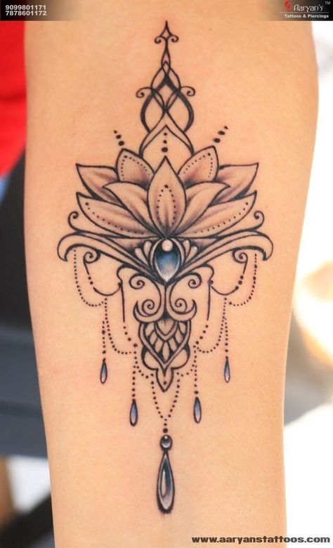 Tato Mandala, Mandala Tattoos For Women, Lotusblume Tattoo, Tato Paha, Lotus Tattoo Design, Muster Tattoos, Inspiration Tattoos, Beautiful Mandala, Tato Lengan